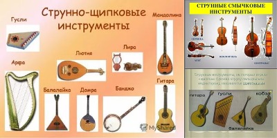 струнные инструменты фото с названиями