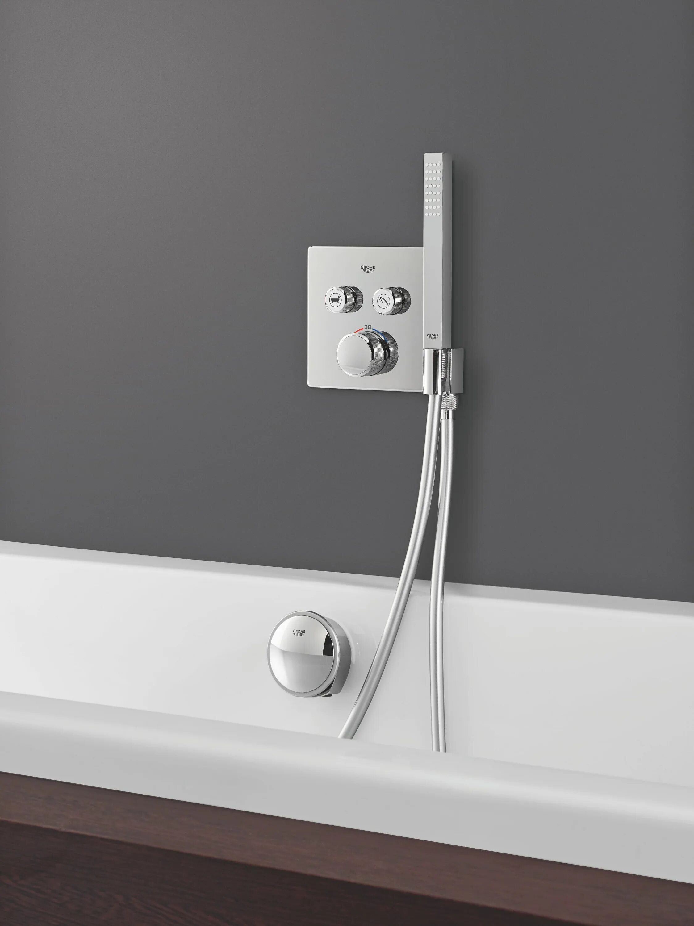 Встраиваемый смеситель термостат. Термостат Grohe Grohtherm SMARTCONTROL 29125000 для душа. Смеситель Grohe Grohtherm SMARTCONTROL. Grohe SMARTCONTROL термостат. Душевая система Grohe Grohtherm SMARTCONTROL.