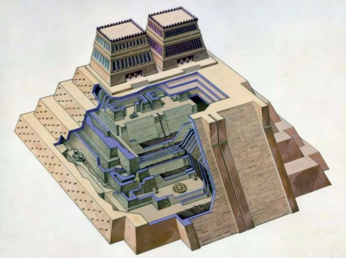 Храм Теночтитлан ацтеков. Храм зиккурат Месопотамия. Шумерский храм зиккурат. Теночтитлан зиккурат. Здания месопотамии