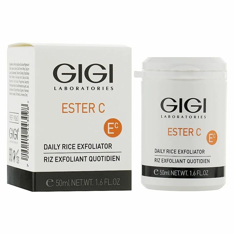 Ester c отзывы. Gigi ester c Daily Rice Exfoliator. Gigi ester c Daily Rice Exfoliator, 50 мл. Ester c Gigi эксфолиант. Gigi ester c professional Rice Exfoliator.