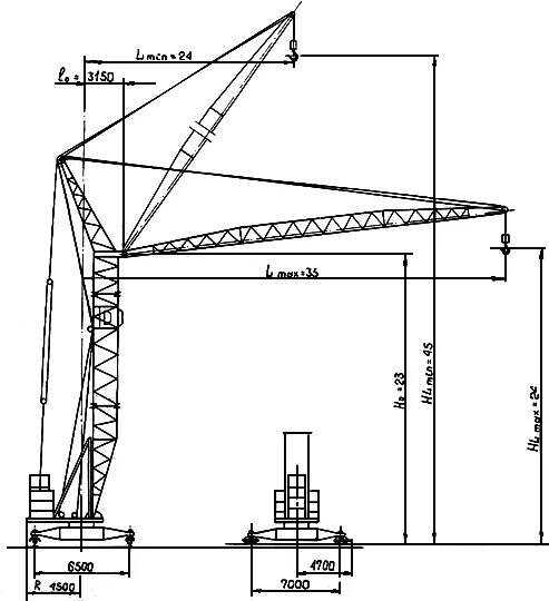 башенные краны мск-10-20.