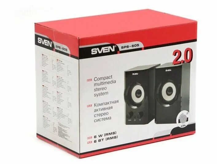 Колонки Sven SPS-605. Компьютерная акустика Sven SPS-605. Акустическая система 2.0 Sven SPS-605 чёрный. Колонки Sven SPS-605, 2.0, черный. Sven sps 605