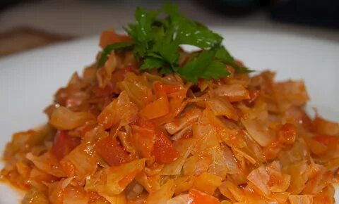 Тушеная капуста без мяса с фото