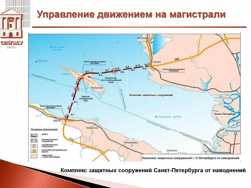 Маршрут движения к защитному сооружению