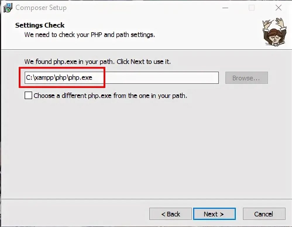 Path settings. Path settings