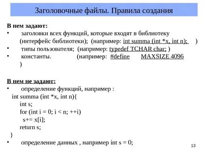 Формат правила