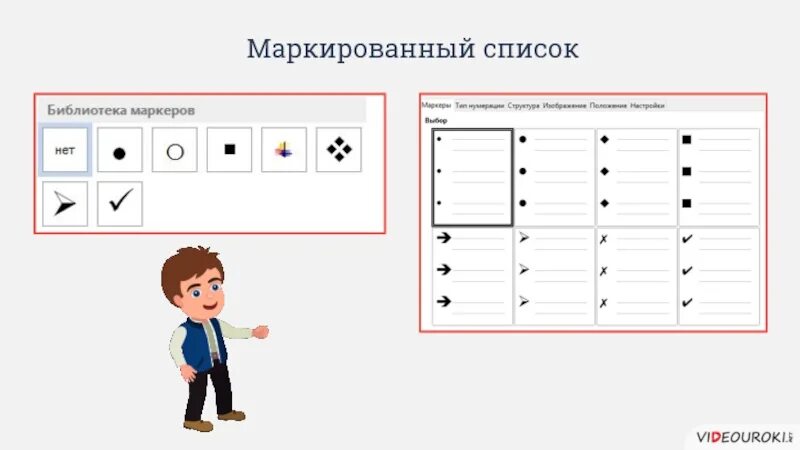 Маркеры в html. Маркированный список. Маркированный Тип списка. Картинка для маркированного списка. Виды маркеров списка.