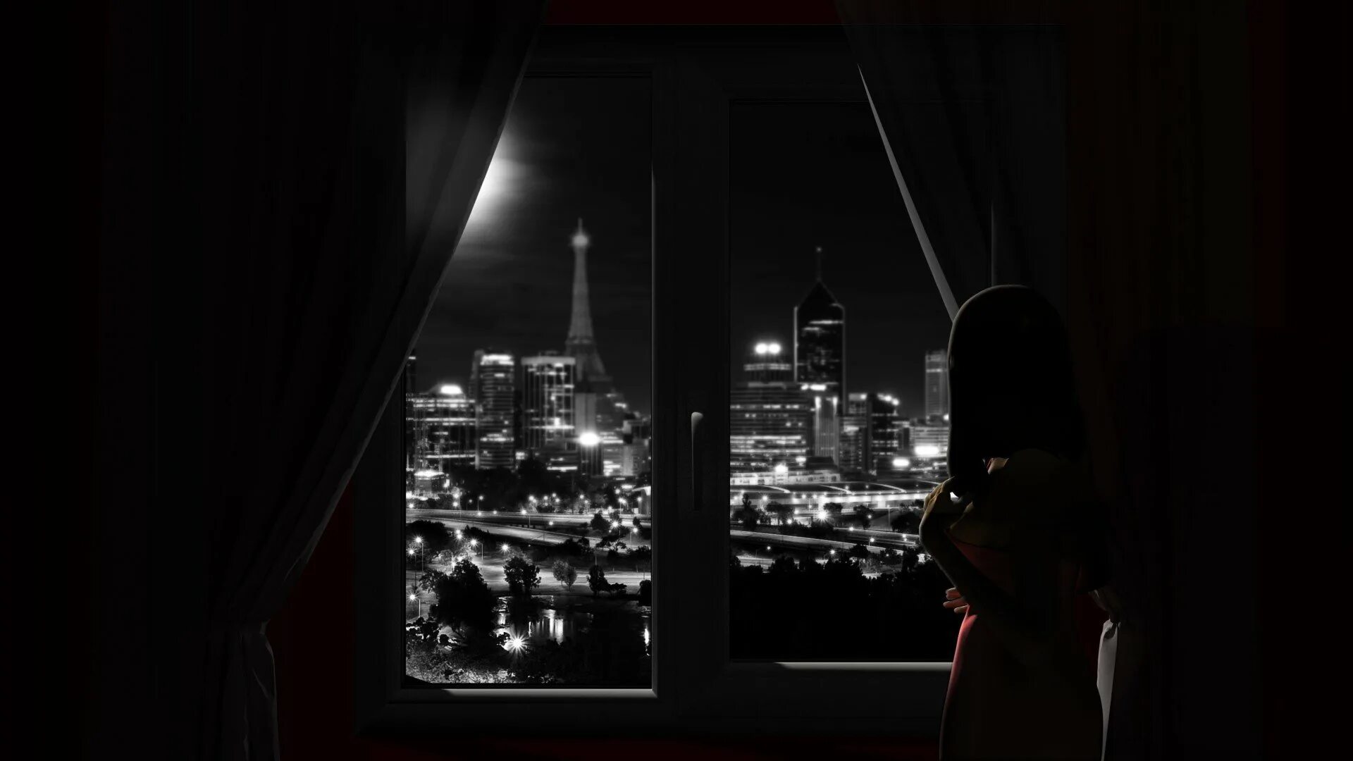 Окно становится черным. Силуэт в окне. Окно ночь город. Вид ночного города из окна. Вид из окна ночью.