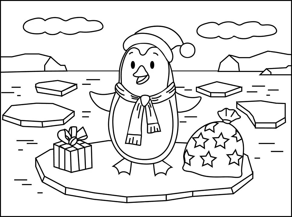 Пингвин раскраска для детей распечатать бесплатно Coloring Pages Mr. Penguin Print Free