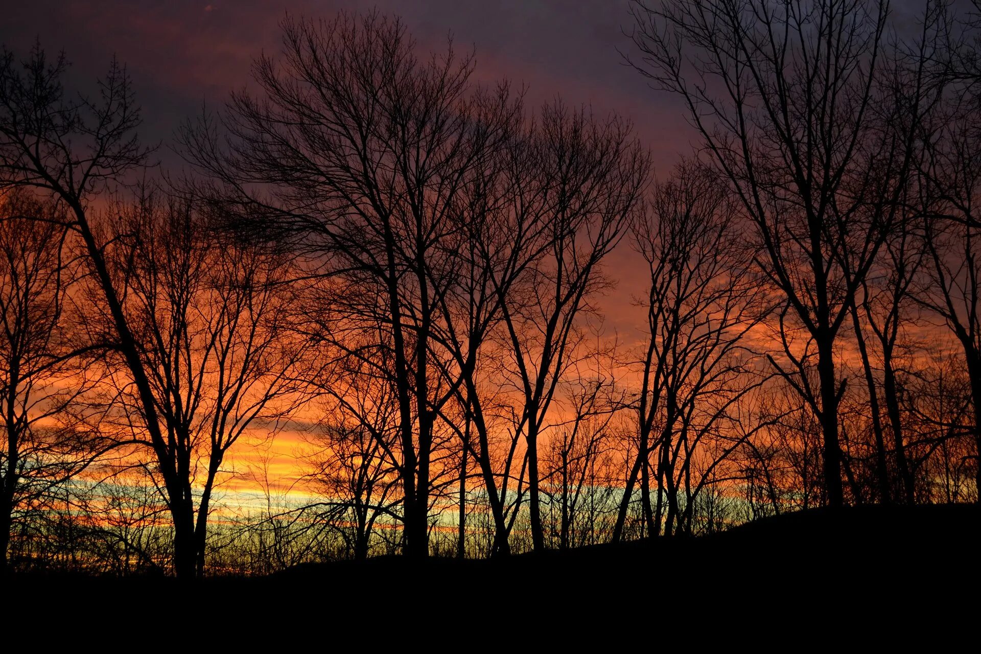 Evening at once