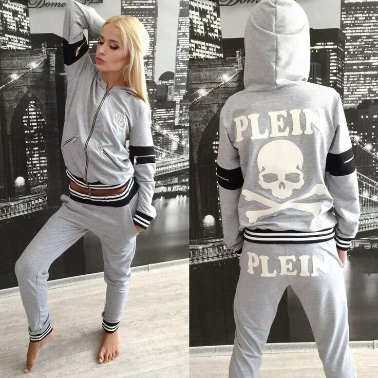 Спортивный костюм plein. Белый костюм Philipp plein. Philipp plein женский спортивный костюм белый.