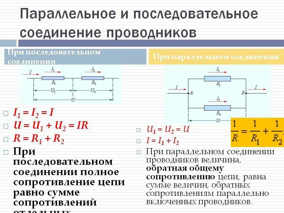 2 основные работы одновременно. Формула напряжения для параллельного соединения проводников?. Формула параллельного соединения сопротивлений r1 r2. Вывод общего сопротивления при параллельном соединении. Формула сопротивления цепи при параллельном соединении.