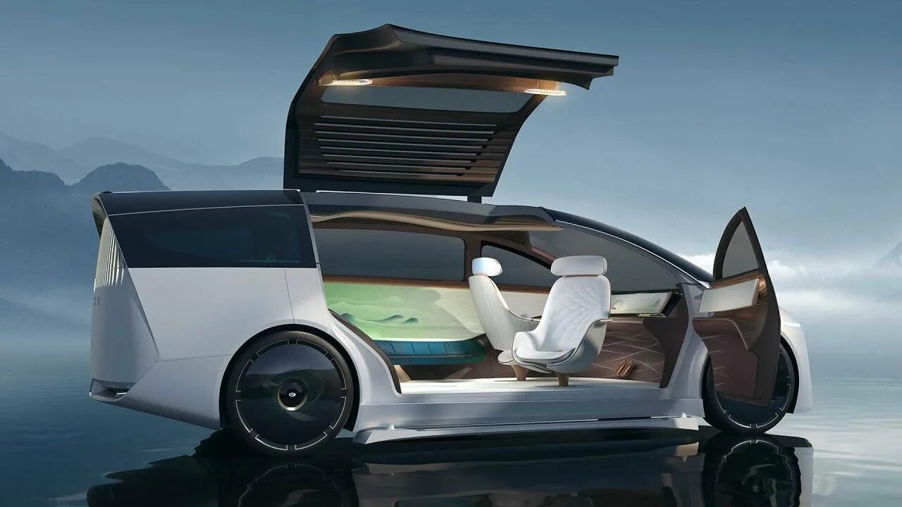 Spaces concept. Gac space concept. автомобиль будущего. минивэн будущего. электромобиль будущего.