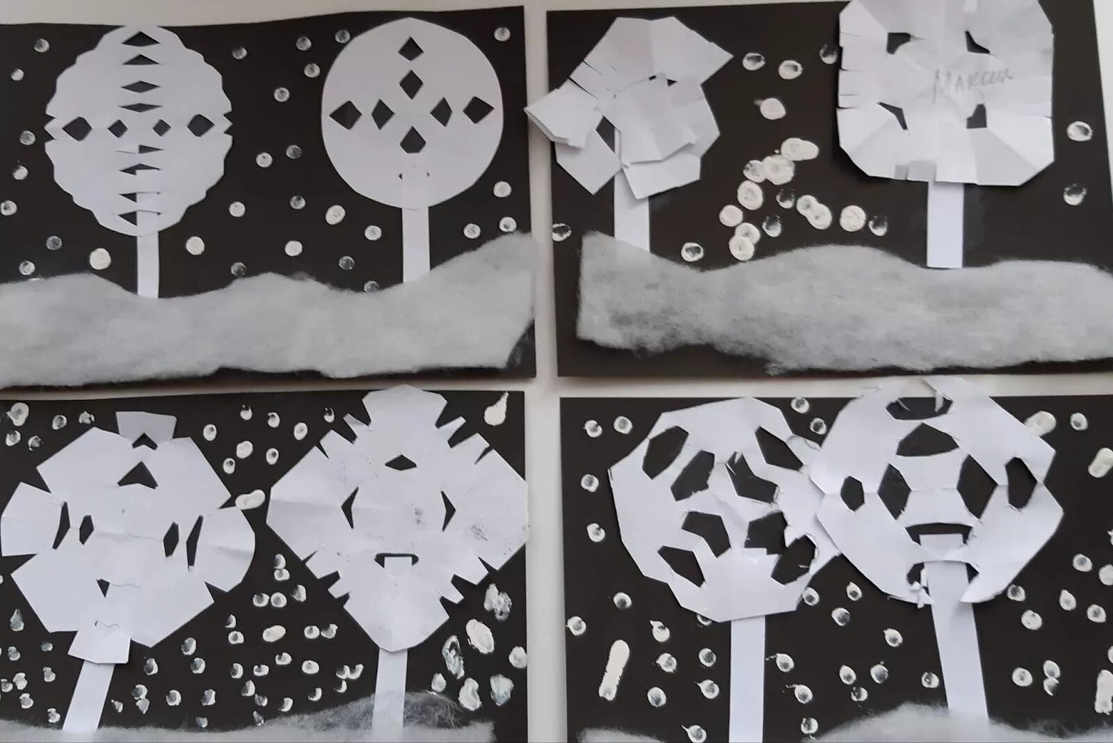 Аппликация деревья в снегу средняя группа. Аппликация заснеженный дом в старшей группе. Рисование манкой на бумаге. Аппликация снегопад. Аппликация снегопад.