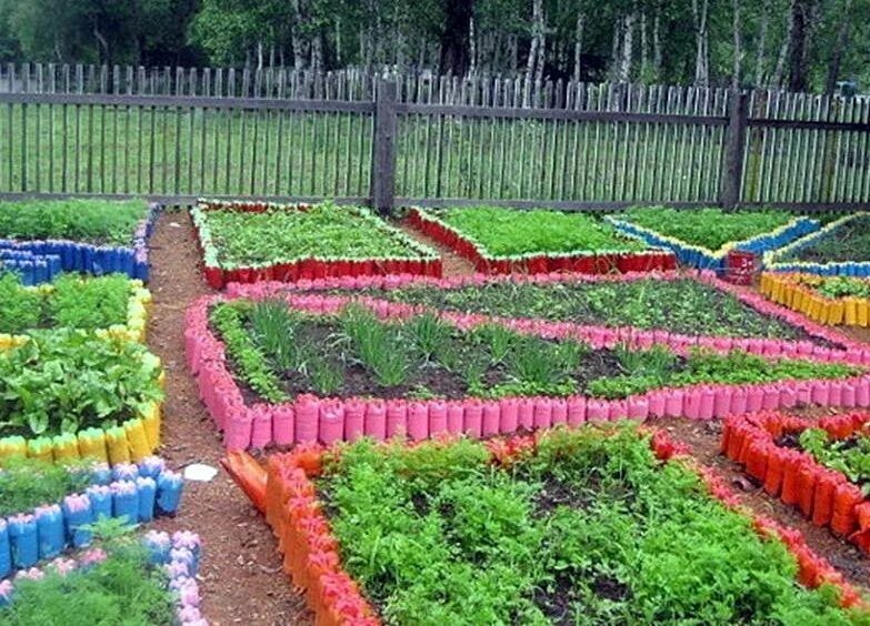 Ограждение грядок пластиковыми бутылками. Ограждение грядок из пластиковых бутылок. Бордюр для грядок из пластиковых бутылок. Рассада в пластиковых бутылках. Клумбы из пластиковых бутылок.