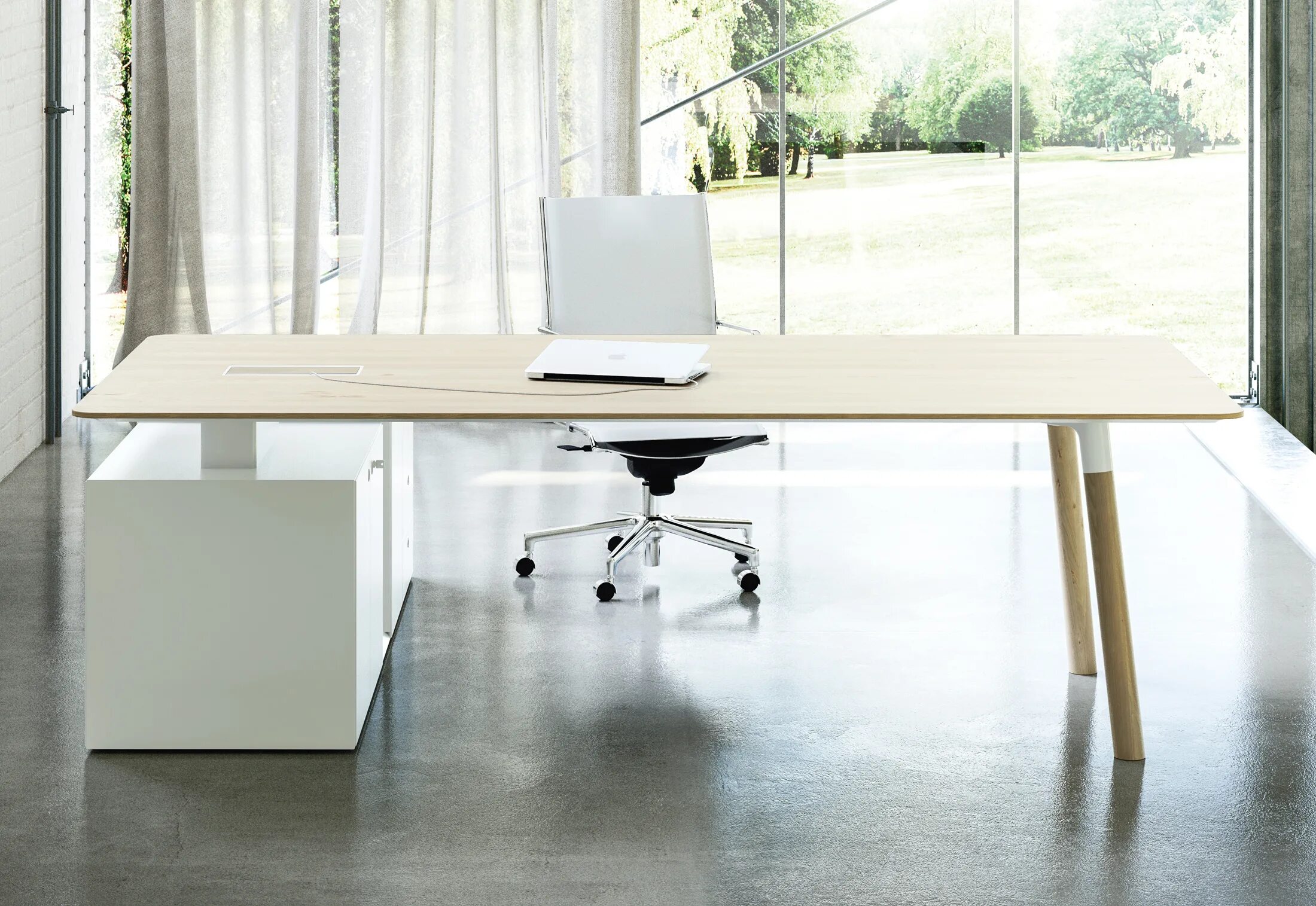 Стол новое слово. Офисный стол модель z5-405z Norden. Офисный стол в интерьере. Письменный стол в стиле Минимализм. Стол офисный светлый.