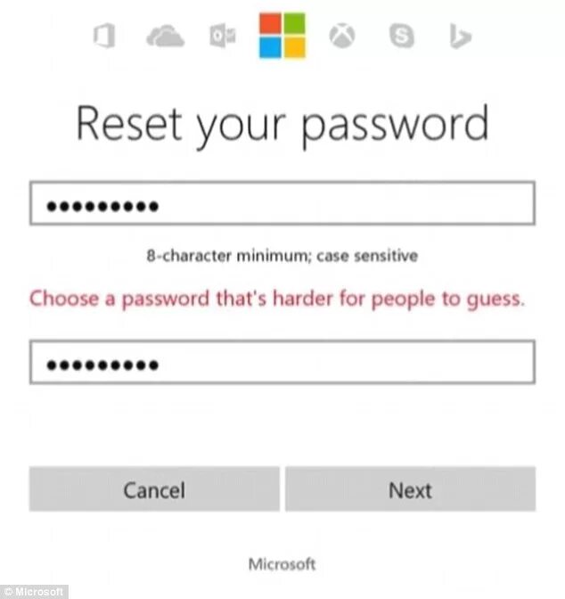 Passwords are case sensitive