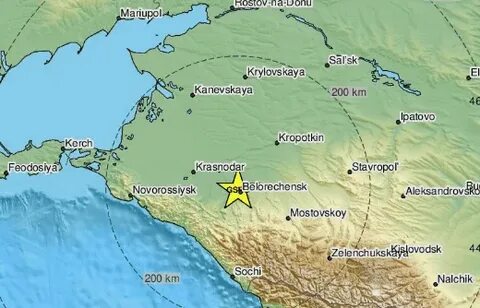Сколько баллов было землетрясение в майкопе