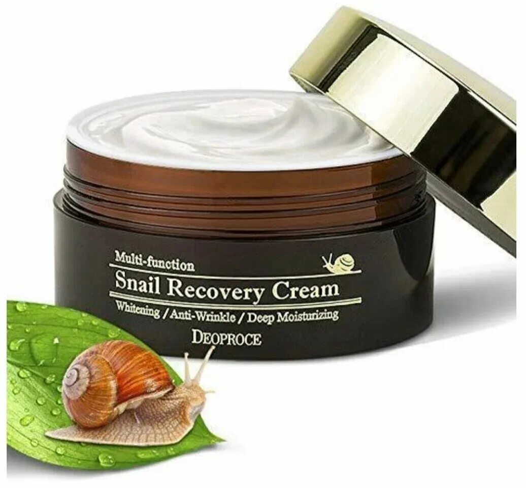 Купить крем улитки. Крем Deoproce Snail Recovery Cream. Deoproce крем для лица с улиткой. Деопрос крем с улиткой для лица 100мл. Крем с муцином улитки Корея.