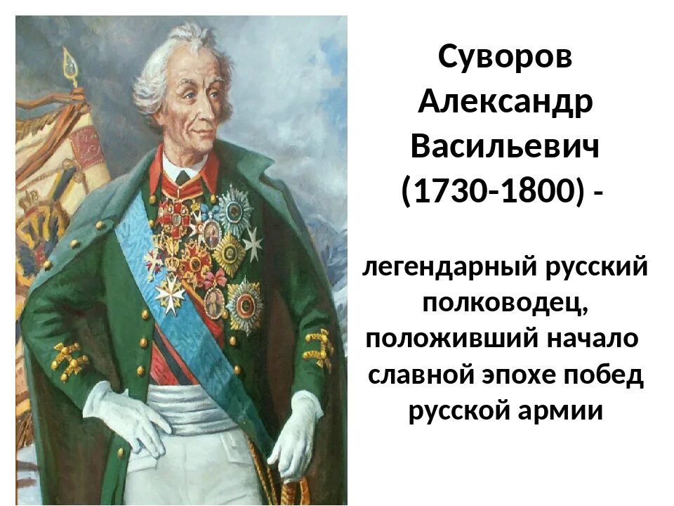 Дополнительная информация о суворове. Суворов военноначальник.