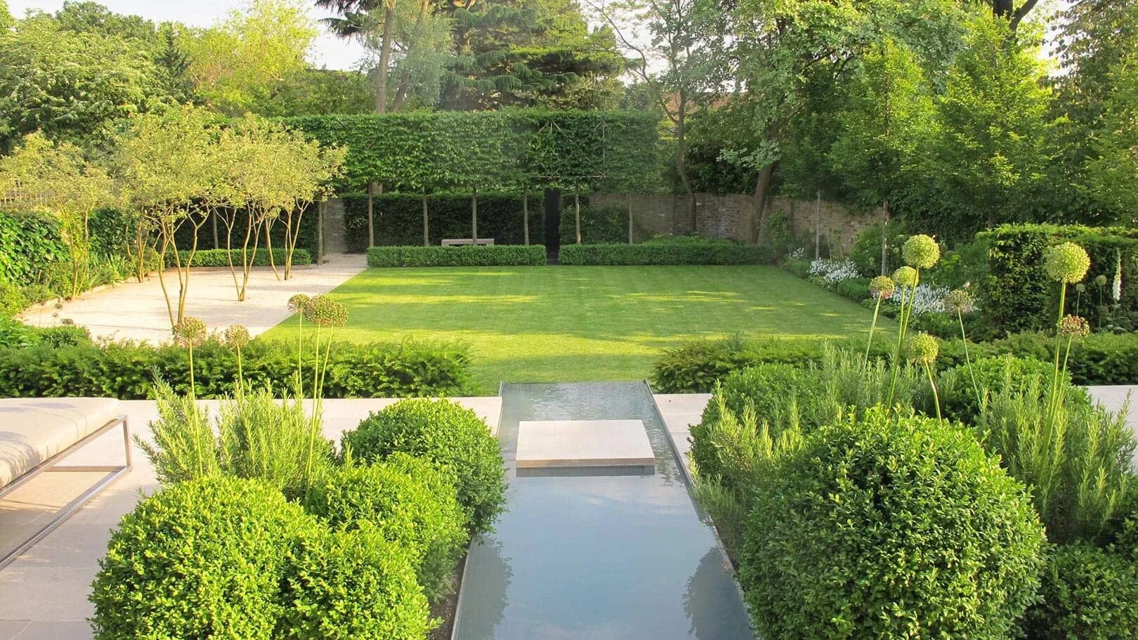 Современный дизайн сада. Хвойный садик в минималистическом стиле. марсель вольтеринк -ландшафтный архитектор. современный регулярный сад. регулярный сад в современном стиле.