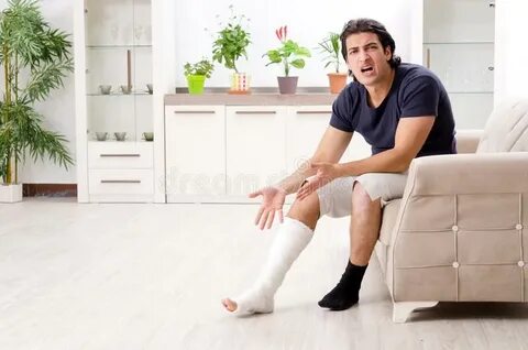 He hurt his leg when he