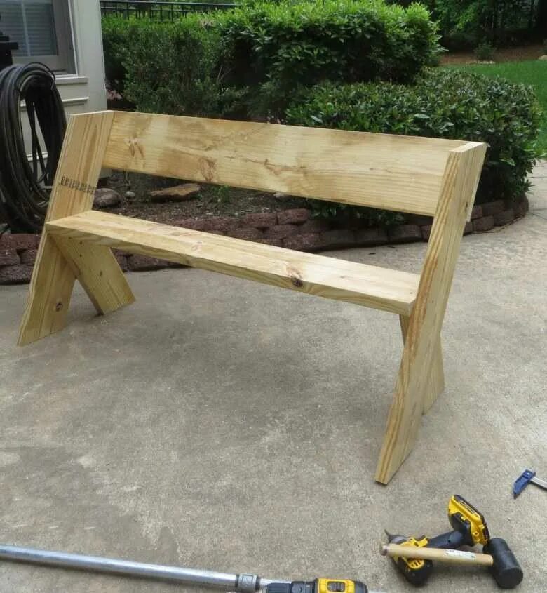 Giantex Wooden Garden Bench Chair Wood Frame Outdoor Yard Deck Furniture 5 Ft 3 