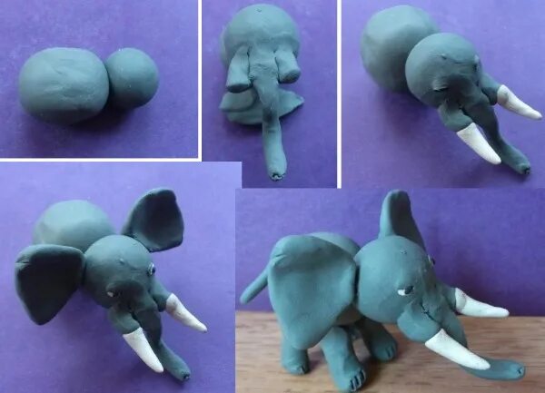Животное из пластилина 6 класс. Лепим слона. Слон из пластилина. Слонёнок лепка. Лепим слоника из пластилина.