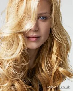 2012 womens long blonde wavy hair hairstyle HJI . 