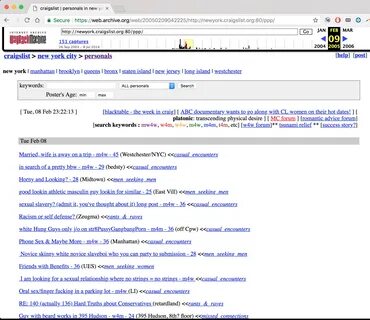 Internet Archive: CL Personals lives on! : craigslist 