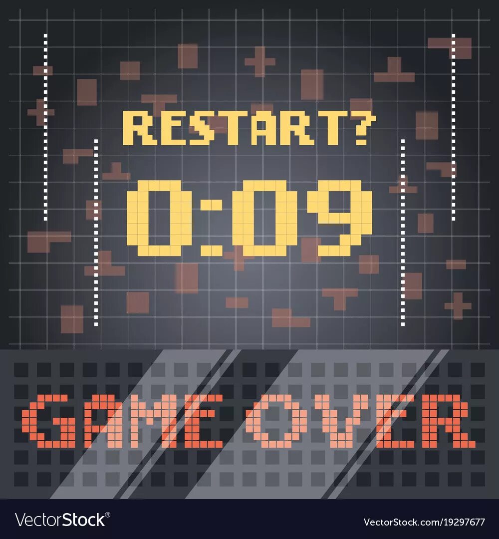 Start over game. Game over restart. game over restart элли.