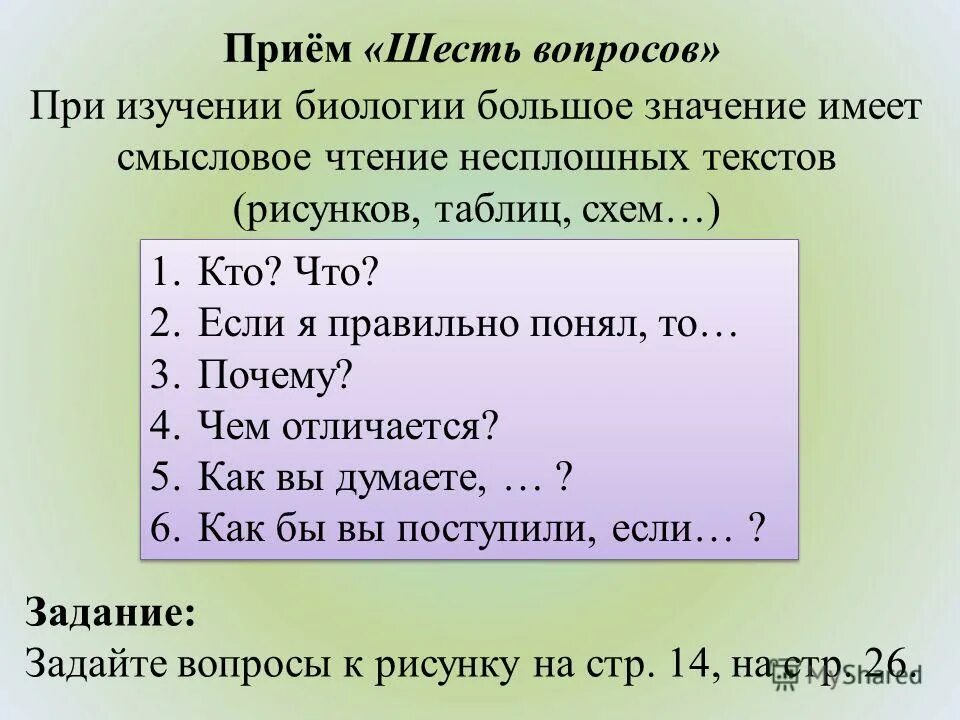 Задание 6 ответить на вопросы