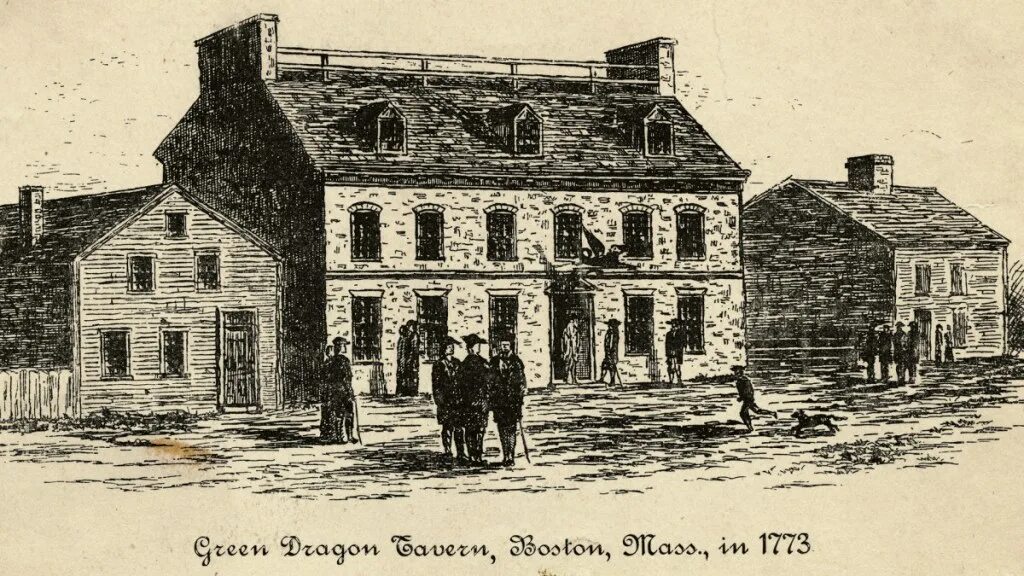 Первая таверна в Бостоне 1634 год. Таверна зеленый дракон Бостон. Таверна Америка. Таверна 16 века.