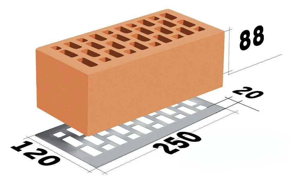 Габаритные размеры кирпича. Размер 1.5 кирпича облицовочного. Ширина полуторного кирпича облицовочного. Кирпич керамический облицовочный Размеры. Параметры облицовочного кирпича.