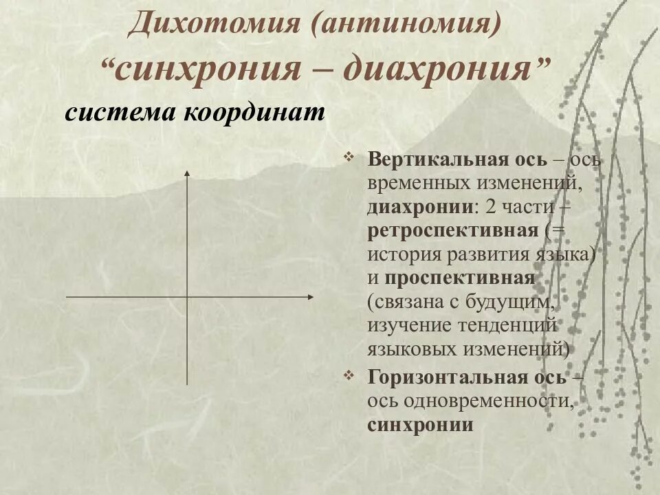 Синхронный и диахронический подходы. Примеры диахронического языкознания. Синхроническое и диахроническое изучение языка. Понятие о синхронии и диахронии. Синхронно диахронный