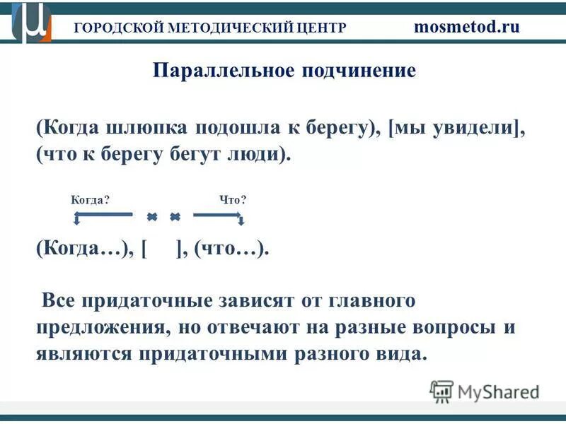 Параллельные предложения примеры