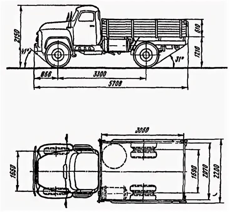 Габариты кузова ГАЗ 53 самосвал. Размер кузова ГАЗ 53. ГАЗ 53 самосвал чертеж. Габариты кузова ГАЗ 52 бортовой.