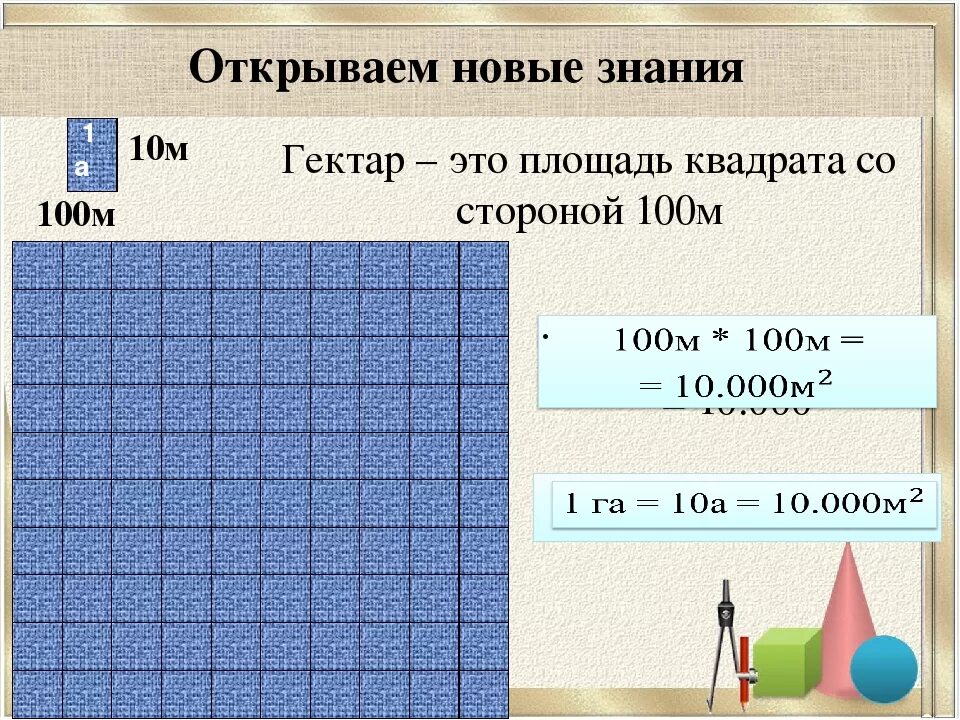 Калькулятор квадратных метров. Квадратный метр. Гектар 4 класс. Ар гектар единицы площади.