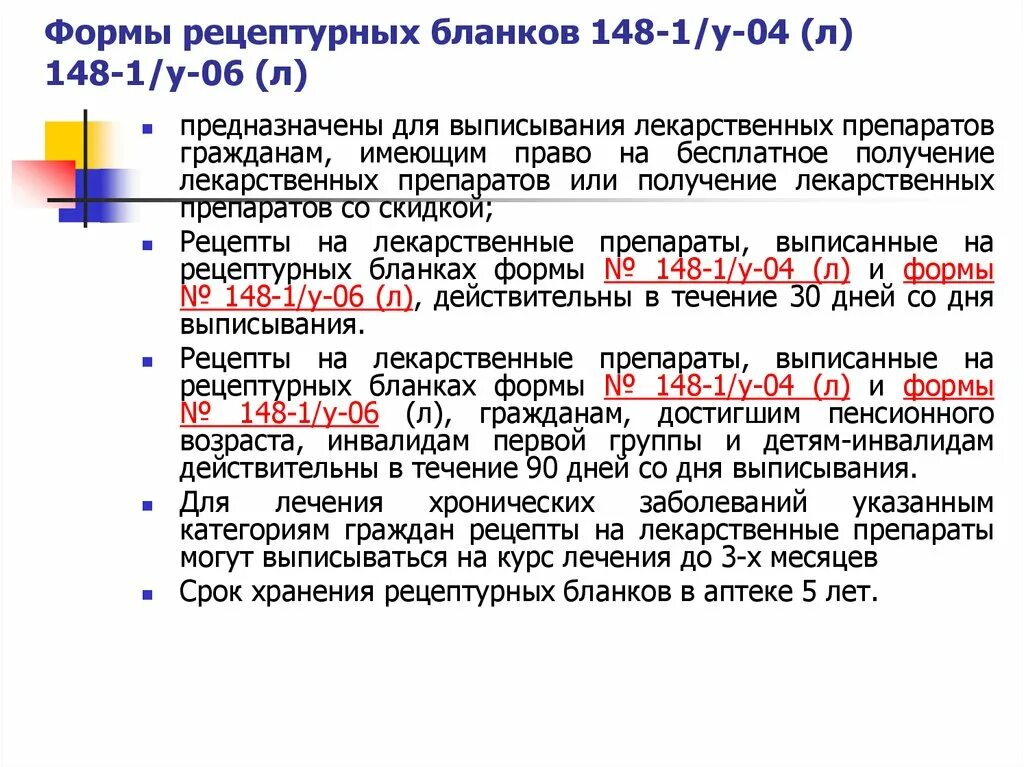 Максимальный срок рецепта. Формы рецептурных бланков 148-1. Формы рецептурных бланков 148-1/у-04. Срок хранения рецептурного Бланка 148-1/у-88 в аптеке. Рецептурный бланк форма n 148-1/у-04 (л).