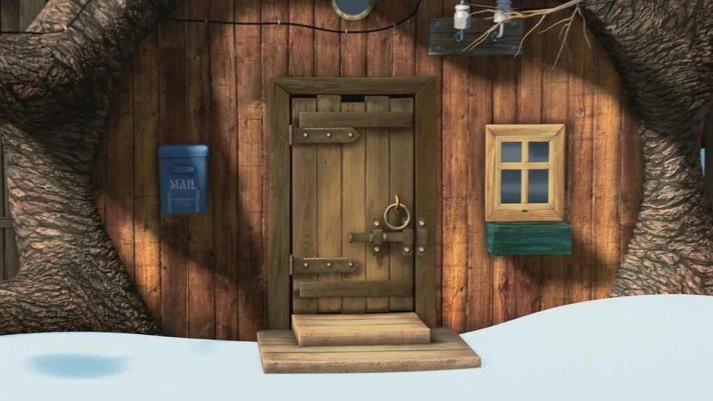 маша и медведь 1 seriya iz. мальчик подходит к дому. маша ve ayi. мультфильм маша и медведь. мишкин дом из мультика маша и медведь.