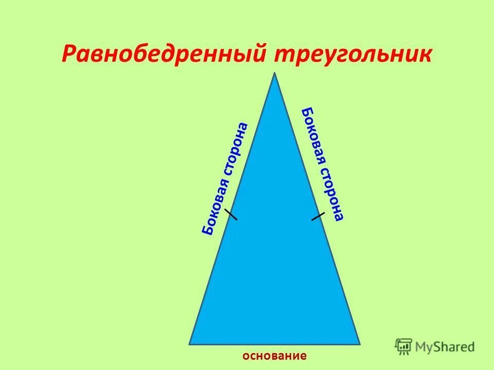 Вид треугольника abc