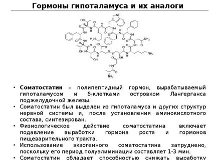 Гормон роста таблица