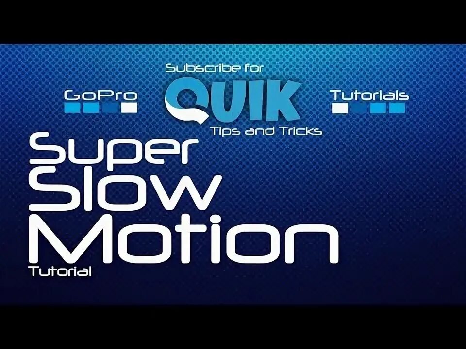 Quick slow. Quick slow