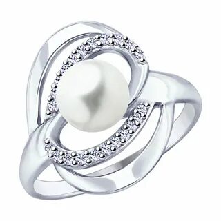 Серебряное кольцо с жемчугом