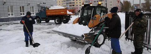 Снегопад уборка снега