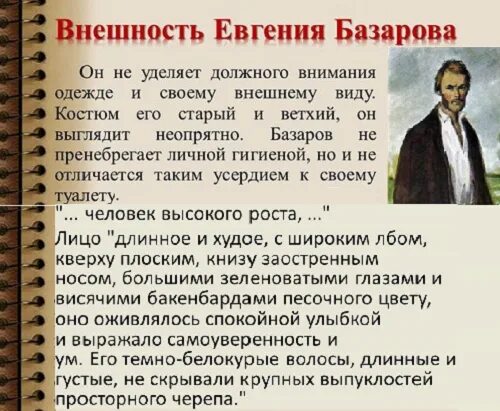 Характеристика Базарова. Базаров внешность. Базаров отцы и дети характеристика.