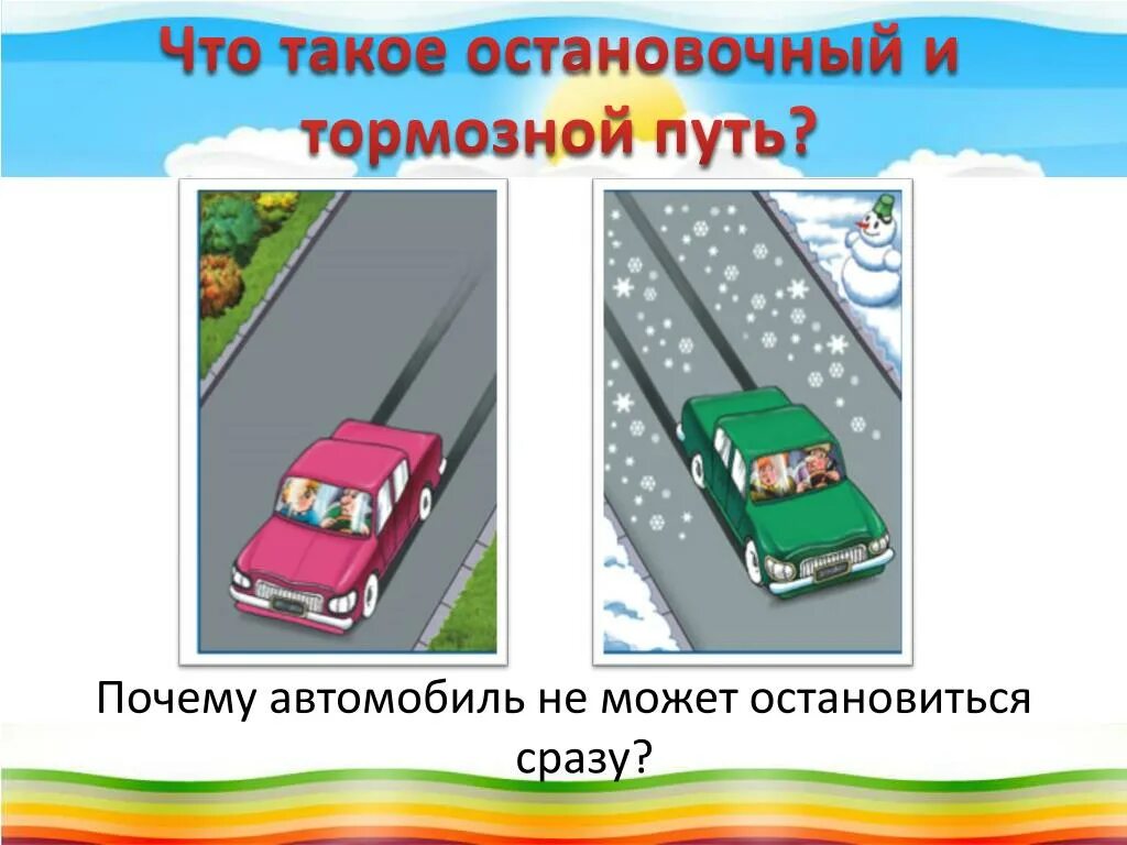 При движении автомобиля по мокрой дороге тормозной. Тормозной и остановочный путь автомобиля. тормозной путь автомобиля и остановочный путь. рисунок тормозной и остановочный путь автомобиля. остановочный и тормозной путь схема.