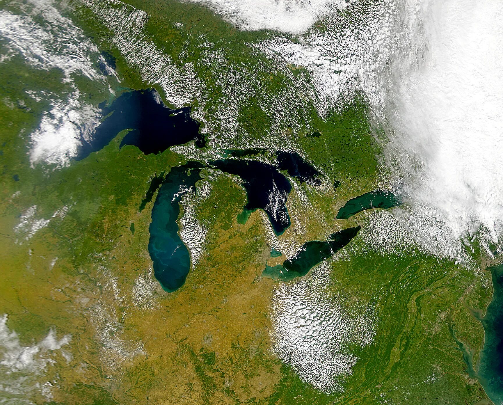 Великие озера. Великие озера из космоса. Великие озера Северной Америки с космоса. Озеро Мичиган из космоса.