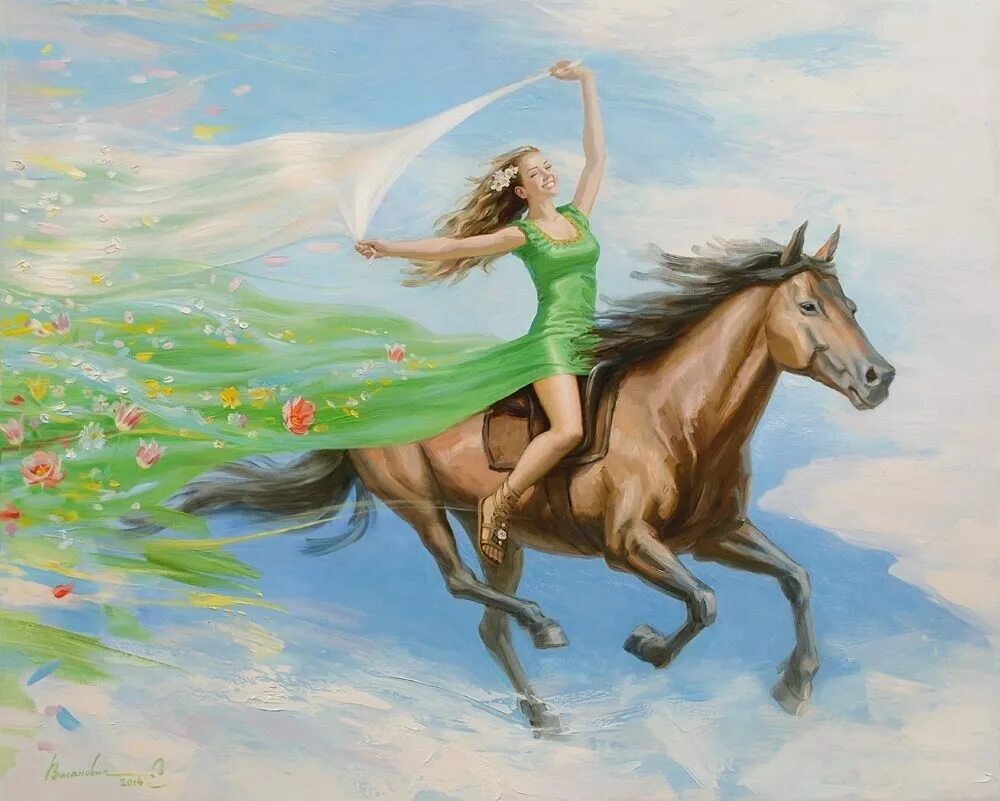 Картина лошади. Картина девушка на лошади. Девушка на коне. Девушка с лошадью.