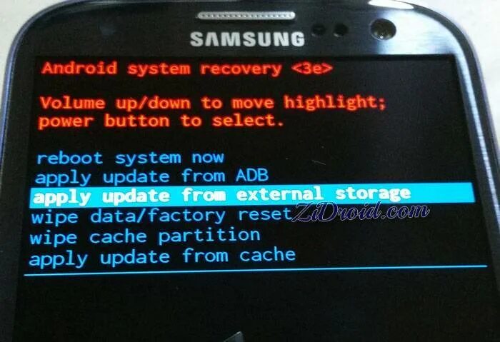 Apply update. Update from. Apply update from ADB. Apply update from SD Card перевести.
